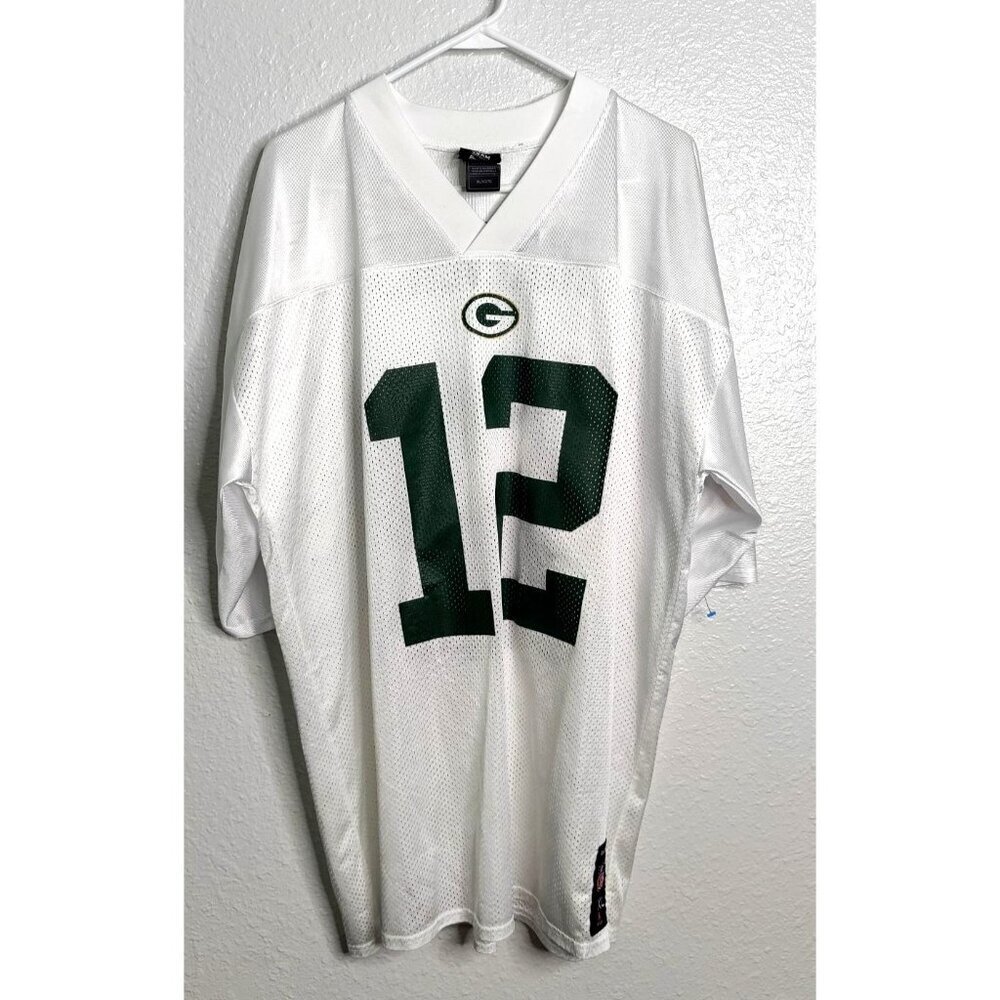 Reebok NFL Green Bay White Rogers #12 Jersey Size XL